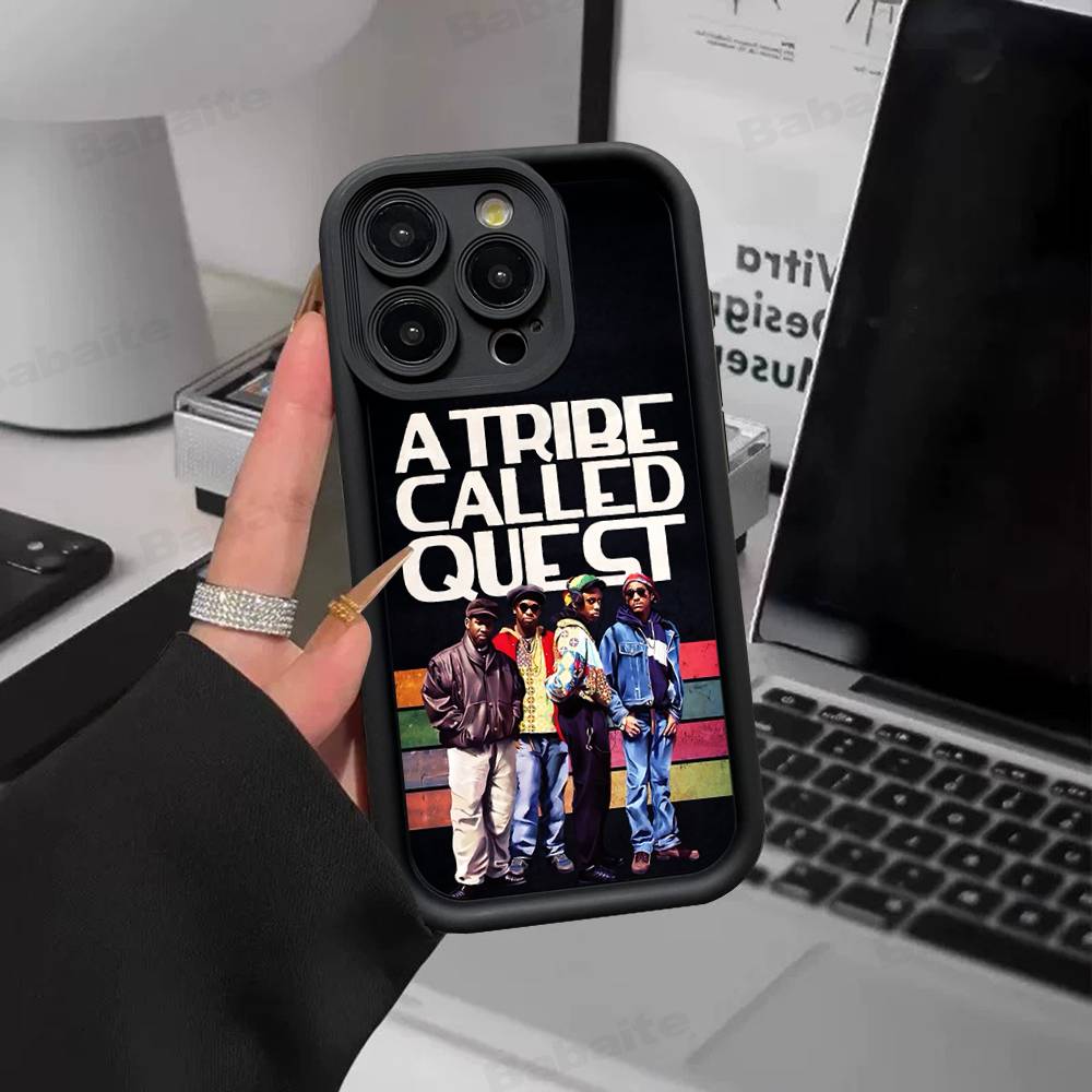 Pop Band A T_Tribe Called Quest For IPhone 17 Pro Max 16 15 14 13 12 11 Plus Black Soft Phone Cover