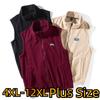 Autumn and Winter Polar Fleece Vest Men's Sleeveless Jacket Loose Large Size Plus Velvet Plus Size Thermal Vest 4XL-12XL