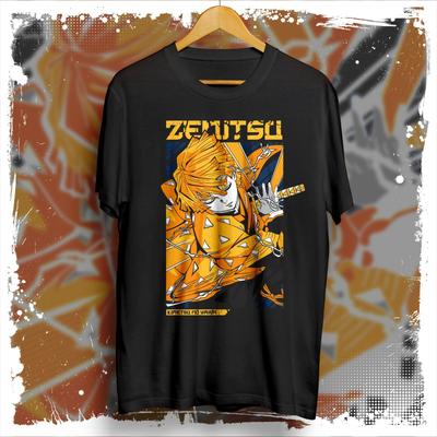 Zenitsu Agatsuma Anime Graphic Tees, Demon Slayer Tshirt, Anime Shirt Unisex T-Shirt