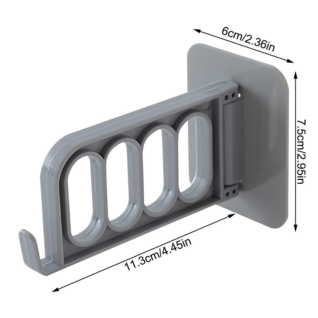 Настенная вешалка для полотенец, складная, 4 крючка, для домашнего хранения, вешалка для ванной комнаты, общежития