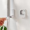 Wall Mount Broom Mop Clip Holder Self-Adhesive Broom Brush Mop Hanger Organizer Rack Kitchen Bathroom Storage Multi-Purpose Hook