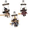 Witch Dolls Hanging Decor Ghost Witch Horror Scary Hanging Ghost Flying Witch Pendant Halloween DIY Party Ornaments Halloween