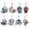 Anime Game Kaveh Kirara Wanderer Doctor Fatui Dottore Keychain Cosplay Acrylic Keyring