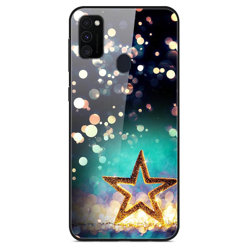 Popular Case For Samsung Galaxy M31 Case Tempered Glass Back Cover Case For Samsung M30s A21s M21 M31s A71 A51 Case Funda Coque