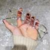 Transparent Computer Glasses Frame Women Men Anti Blue Light Square Eyewear Plastic Hinge Glasses Optical Spectacle Eyeglass