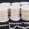 9meters ABS Imitation Pearl Zircon Beads Chain for DIY Wedding Decoration Craft Accessories