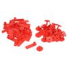 Blank Livestock Ear Tag Handwritable Prevent Shedding Animal Ear Label for Pig Cattle Sheep Red 100