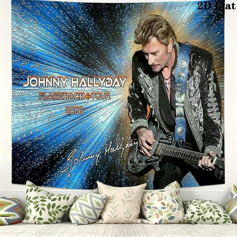 Johnny Wall Tapestry Aesthetic Wall Hanging Printed Fabric Blanket Decorative Tapestries for Bedroom Living Room Home Decor