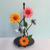 Metal Art Sunflower Paper Towel Holder Kitchen Decorative Accessories Room Living Room Butterfly 3D Paper Towel Holder
