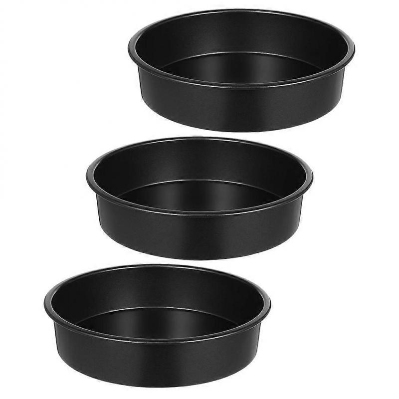 Egg Cake Mold 3Pcs Round Cake Tin for Baking Cakes Easily