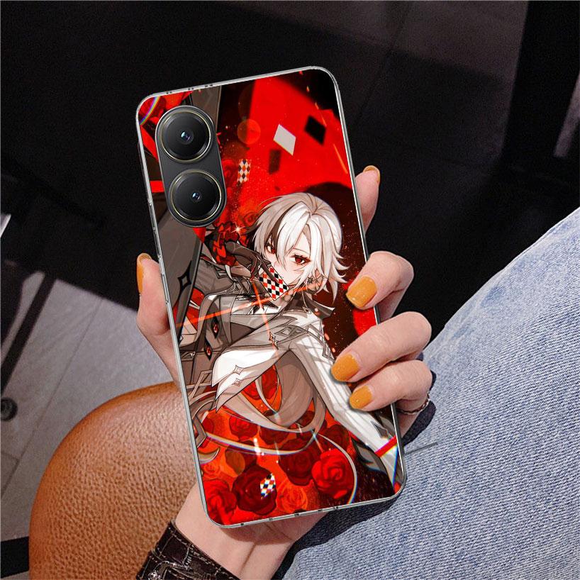 Чехол для телефона Arlecchino Genshin Impact для Xiaomi Poco X7 X6 X5 Pro F7 Ultra Redmi 15C 15 13C 13 12C 12 10 10A 10C 9 9A 9C 9T Cove