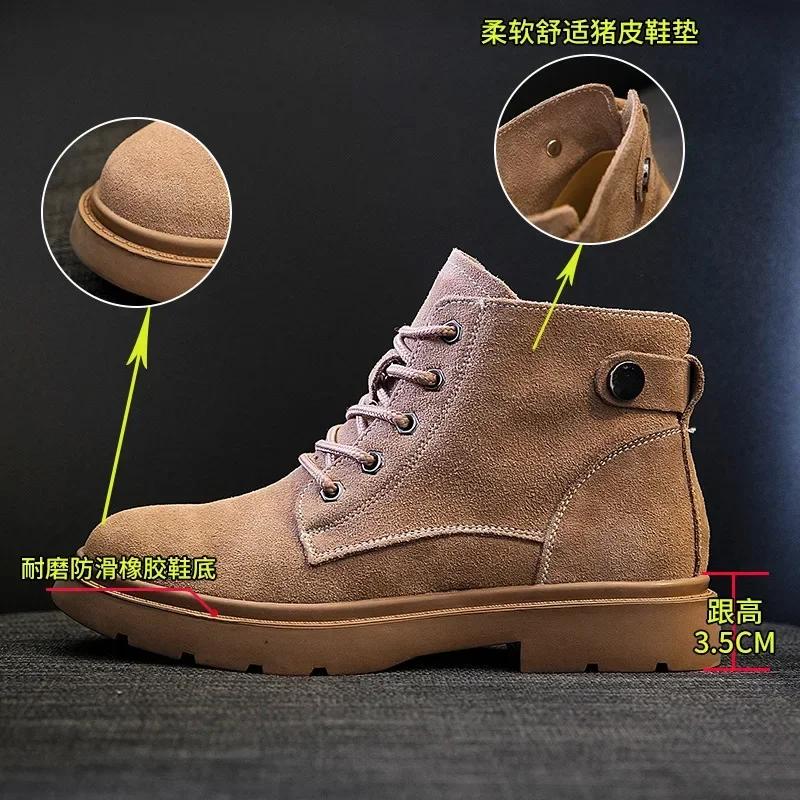 Женские ботинки из натуральной кожи в британском стиле в стиле ретро с коротким голенищем. Новые высококачественные зимние бархатные теплые туфли на толстой подошве.