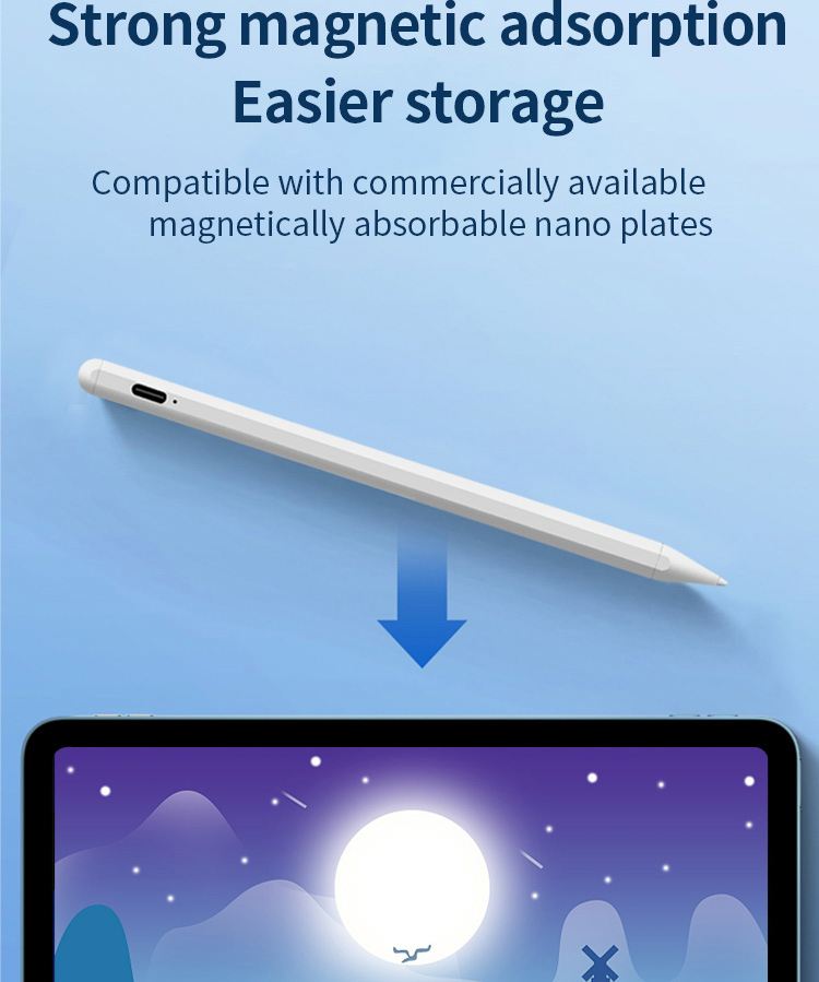 Multi-function Universal Double-head Touch Screen Pen Silicone Capacitive Stylus Pen Laptop Parts