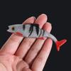 T Tail Artificial Swimbait 3D Eyes Simulated Fake Bait Colorful Artificial Bait  Out Fishing