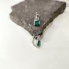 Серебряные серьги с натуральным агатом 2.938ct (2174059)