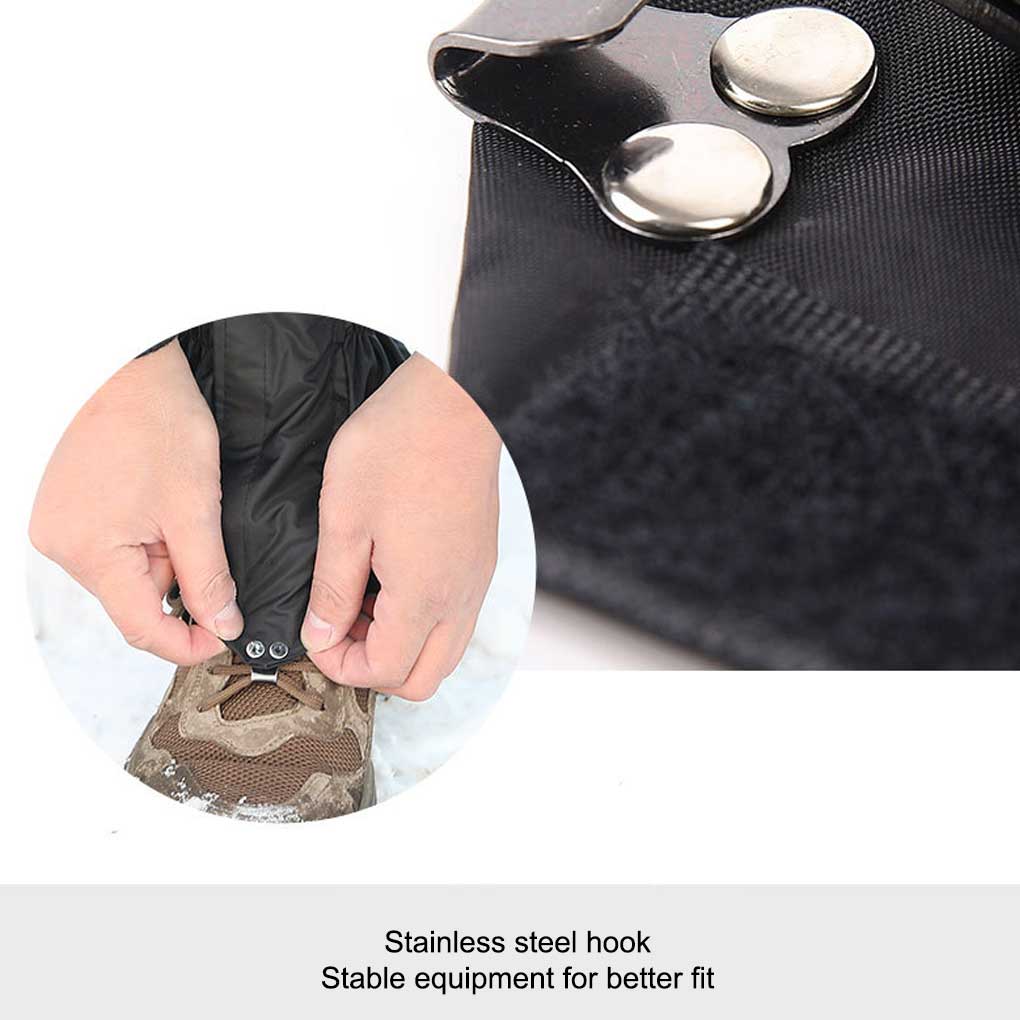 2 Pieces Leg Gaiter Hiking Traveling Trekking Backpacking Polyester Waterproof Leggings Windproof Dustproof Legs Cover