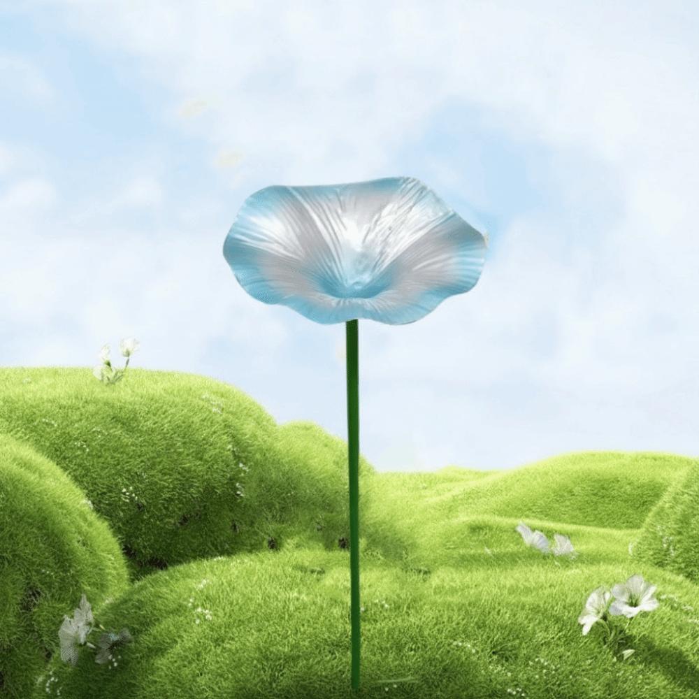 Creative Flower Shaped Bird Bath Iron Bird Water Bowl Butterfly Bee Water Station Parrot