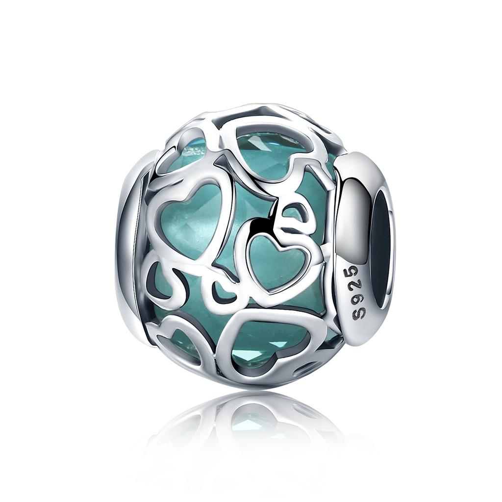 925 Sterling Silver Murano Glass Red Beads Blue Pink Purple Round Charm Plata De Ley 925 For Original Bracelet Jewelry