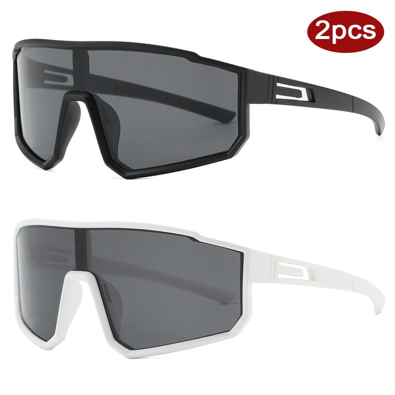 2 шт. Мужские Женские Уличные MTB Велосипедные Солнцезащитные Очки Спортивные Цветные Очки Полная Оправа Популярные Панк Ветрозащитные Очки UV400