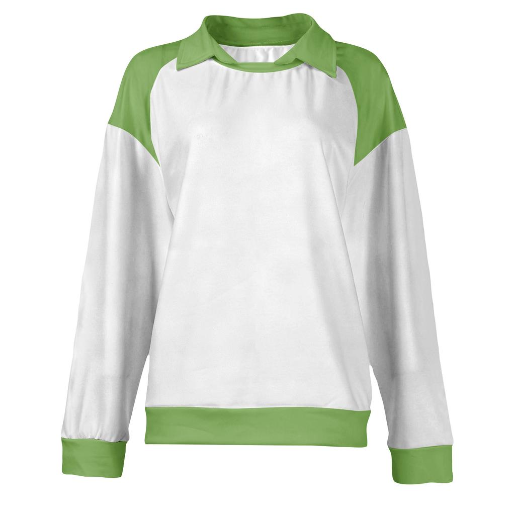 Women's Fashion Long-Sleeve Pullover Solid Color Top