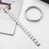 Trendy Italian Links Bracelet 18 Beads Stainless Steel Bangle 9Mm Width Elastic Charm Bracelet Making Diy Jewelry