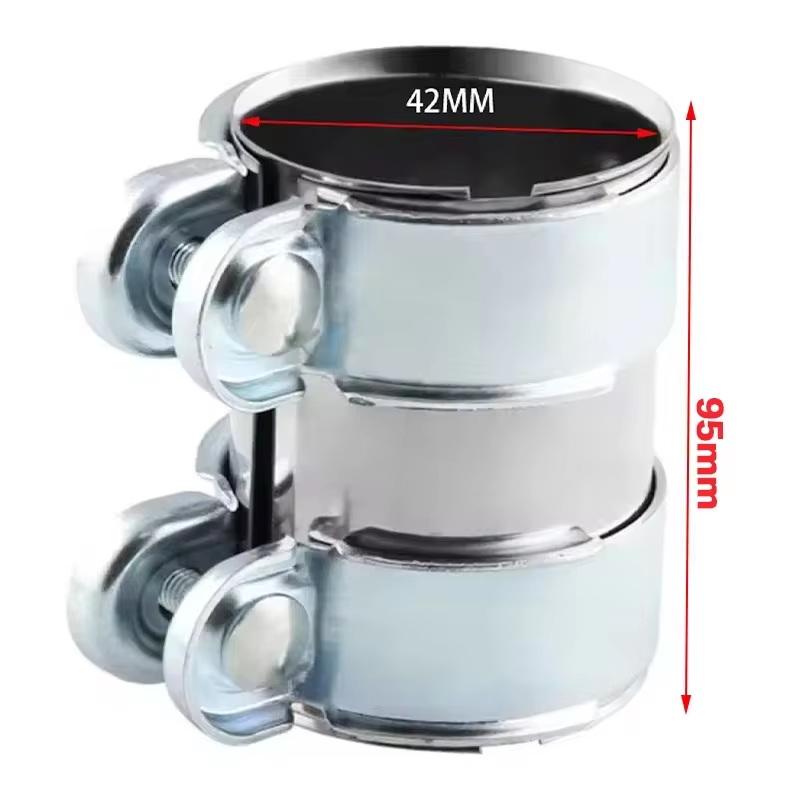 Exhaust Clamp 45Mm 50Mm 55Mm 60Mm 65Mm Exhaust Tube Pipe Connector Joiner Sleeve Clamp Adjustable Tip