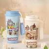 Cartoon Stainless Steel Cup High Value Thermos Cup 3D Double Drink Straw Coffee Cup