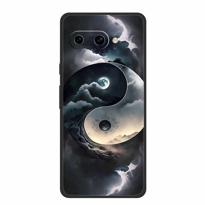 Для Google Pixel 9a Задняя крышка Чехол Ударопрочный Черный Силикон Мягкий ТПУ Чехлы для телефона Для Google Pixel 9a Чехол 9 A 6.3" Funda Capas