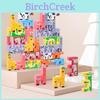 Деревянные блоки-животные для stacking (укладывания друг на друга) для детей, креативная развивающая игрушка на баланс