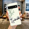 Phone Case For Google Pixel 9 8 7 6 9A 8A 7A 6A 5 4 5A 4A 3A Pro XL Soft Clear TPU Transparent Cover Cartoon panda