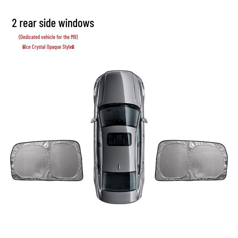 AITO M9 Ice Crystal Opaque Camping Privacy Curtains: Sunshade, Sun Protection, Heat Insulation for Side Windows.