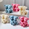 Bear Candle Silicone Mold for Handmade Desktop Decoration Gypsum Epoxy Resin Aroma Candle Mould for Home Decoration