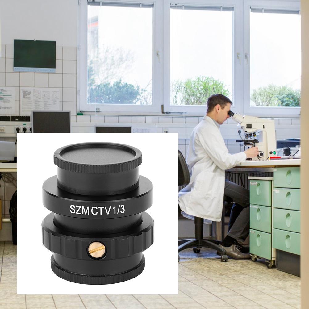 SZMCTV 13 Adapter C Mount Lens Adapter for Trinocular Stereo Microscope Video Camera