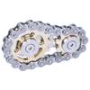 Fidget Linkage Bike Chain Spinner Design Figurine Spinning Finger Metal Stainless Steel Durable Mechanics with Smooth Fidget Toy for Adults and Kids