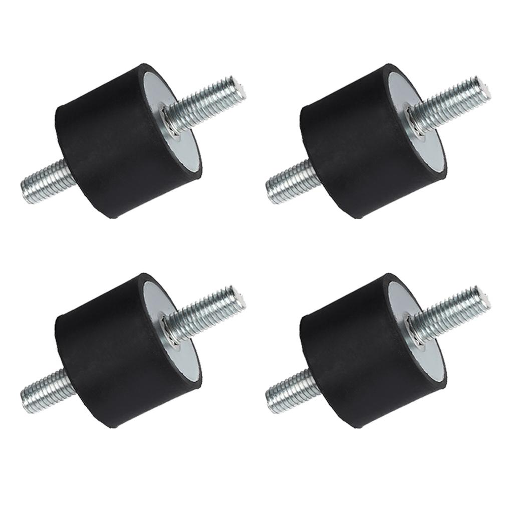 4pcs Rubber Mounts M10 40*30 Rubber Engine Mounts Rubber Anti Vibration Mounts for Compressors, Engines, Pumps, Welding Machines