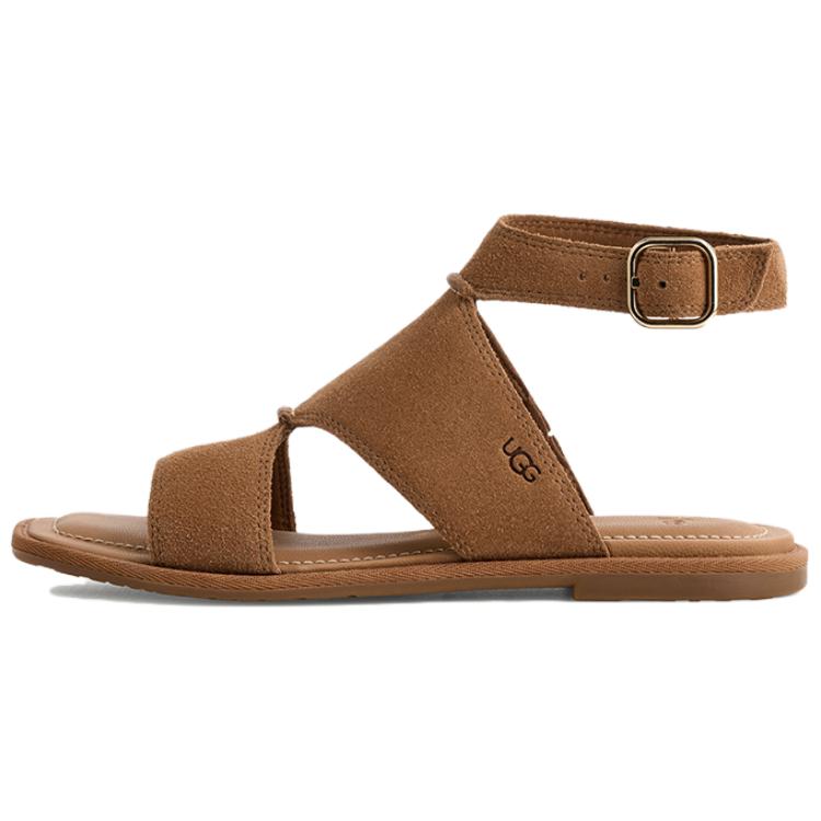 UGG Женские босоножки Delray на одной лямке, коричневые 1167453-CHE