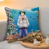 Cushion Cover  Linen  SkinFriendly Soft Decorative Case for Sofa Home Decor Anime GGrand Blue Dreaming Pillow cover