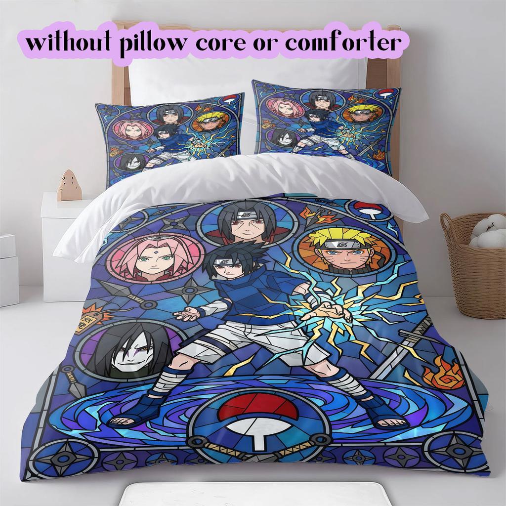 Naruto anime Soft and Comfortable Duvet Cover, Children's Bedding Set Gift, Extra Large Size, Various Sizes Available