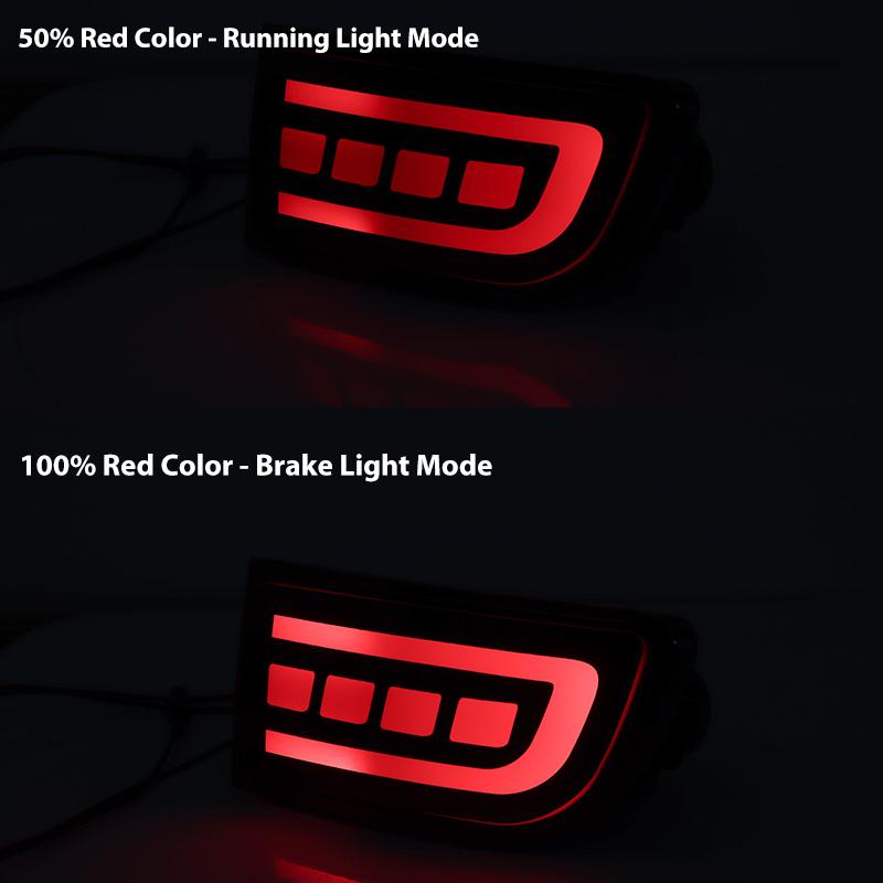 LED Rear Bumper Light DRL For Toyota Prado 120 FJ120 LC120 J12 4Runner 2003 2004 2005 2006 2007 2008 2009 Brake Turn Signal Lamp
