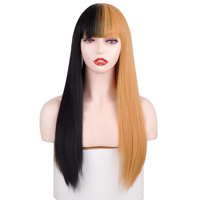 MISS WIG Длинный волнистый розовый синий синтетический парик женский парик из термостойкого волокна натуральный полуцветный парик Лолиты для косплея