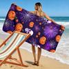 Spooky pumpkin wonderland Print beach towel, quick drying, suitable for travel, outdoor sports, jogging, the beach and swimming, gift