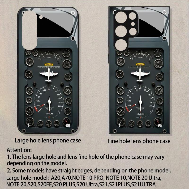 Чехол для телефона 2D с рисунком аэрокосмического прибора, совместимый с Samsung S26 S25 S24 S23 S22 S21 S20 A56 A36, стеклянный защитный чехол
