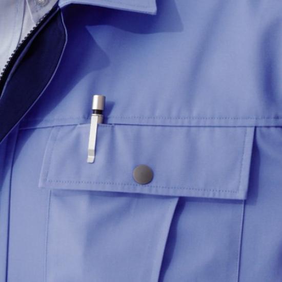 Работа Длинный Серебристый L [Midori Anzen] Одежда, Рукав, Блузон, Унисекс, GS2561, Верх, Серый,