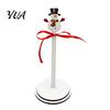 Santa Claus Napkin Holder Christmas Wooden Paper Towel Holder, 2D Roll Dispenser with Snowman Gift for Kitchen Patterns, Decorative Tissue Stand