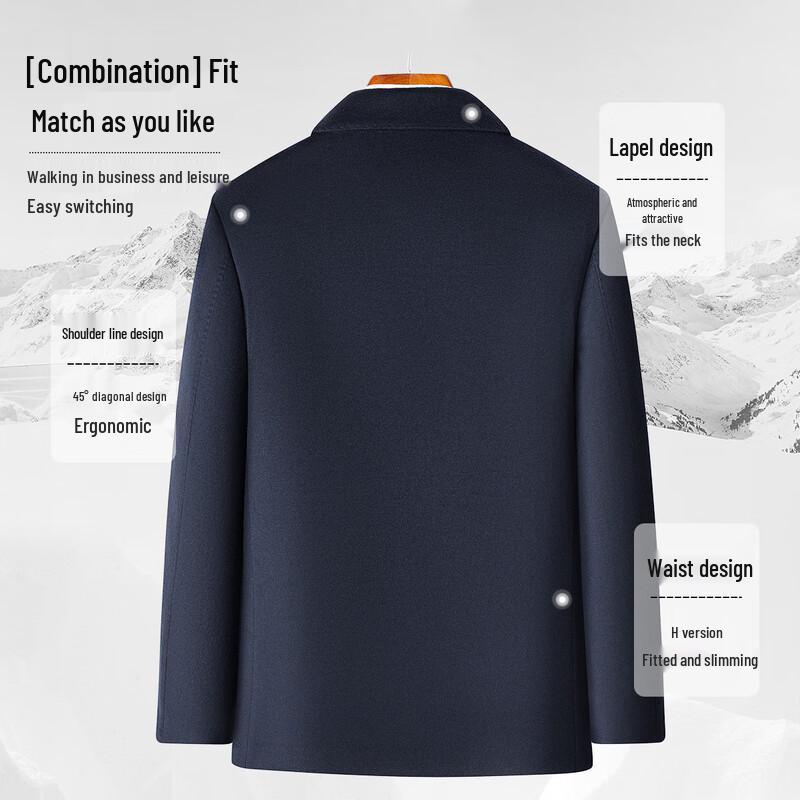 MONTAGUT Мужской пиджак кэжуал из смесовой шерсти ягненка и шелка