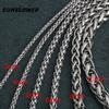 3/4/5/6/7 мм нержавеющая сталь плетеная цепь ожерелья мужчины женщины ожерелье модные украшения