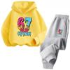 Вирусный 67 Numble Счастливый Детский Наряд 4-13 лет Повседневная Мода Спортивный Комплект Детских Худи Удобный Костюм-тройка для Мальчика и Девочки