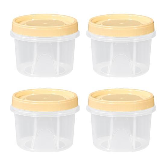 4 шт. контейнеры для заправки салата 500 мл, пищевой контейнер без бисфенола А для закусок, соусов, приправ, многоразовые стаканчики для соуса для ланч-бокса, хранения фруктов, орехов, йогурта