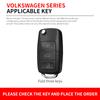 Car Key Case Cover Holder Zinc Alloy 3 Button Smart Key Fob Shell For VW Volkswagen Bora Polo Tiguan Passat B5 B6 B7 Golf