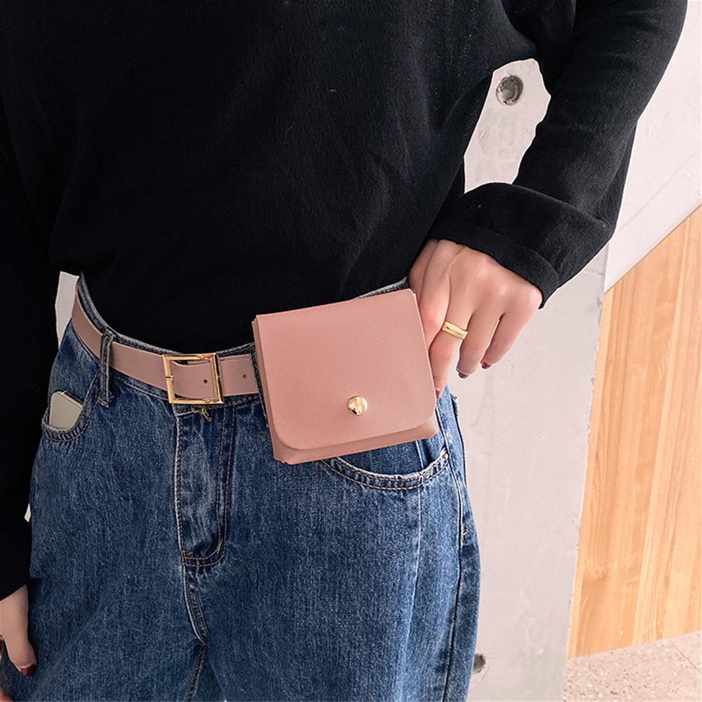 Ladies Fashion Belt Small Waist Bag Casual Wild Belt Small Square Bag